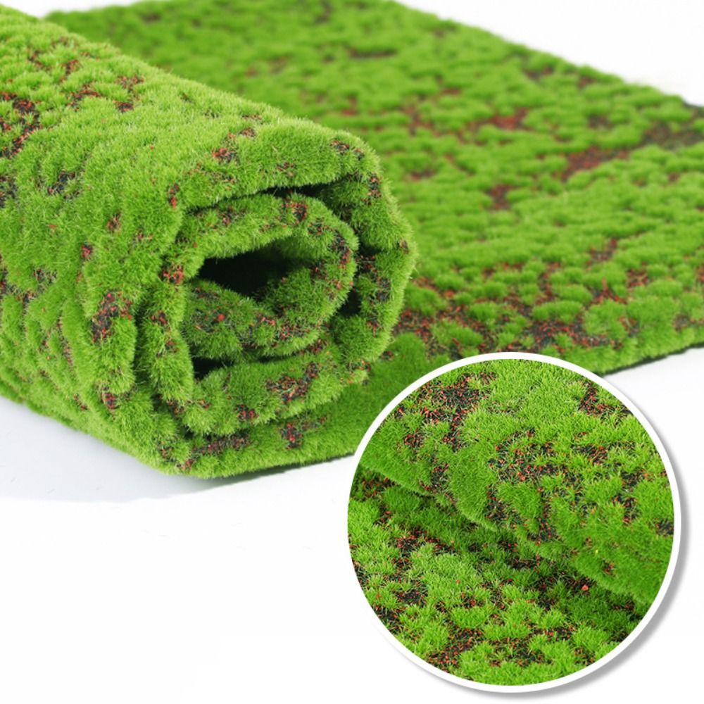 Sphagnum Moss Dry - DIYフェイクモスグラスターフ耐久性のある永遠の命を持つ人工モスカーペット50 * 50cm水やり不要シミュレーションモスシートリビングルーム用