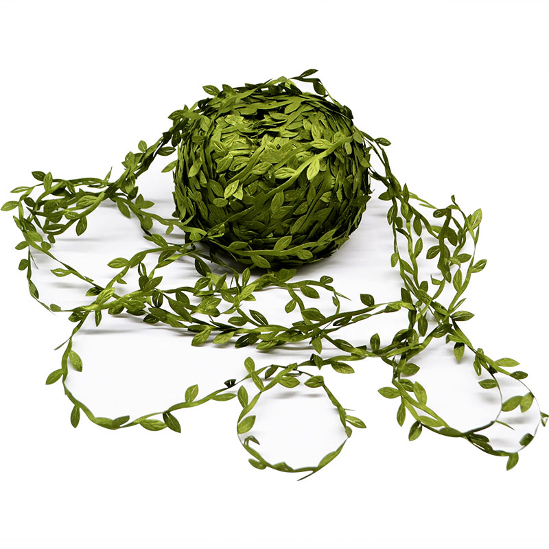 Sphagnum Moss Dry - 10/20 メートルシルク葉の形の手作り人工緑の葉フェイクつる浴室装飾 Diy 花輪アクセサリーホームデコレーション