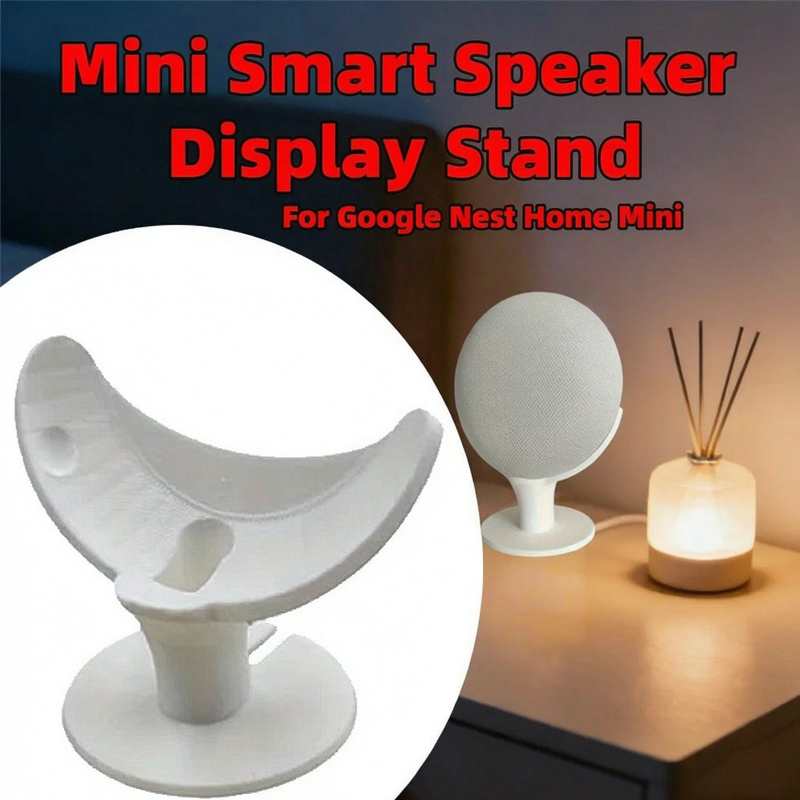 Google Speaker Nest Mini - ミニスマートスピーカーディスプレイスタンド ホームデスクトップベース 収納装飾棚 Google Nest Home