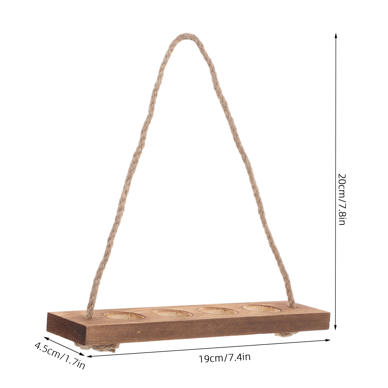 木製スタンド、植物の挿し木用、ガラス製試験管花瓶ホルダー、水 - Propagation Station Vase のレビューと価格